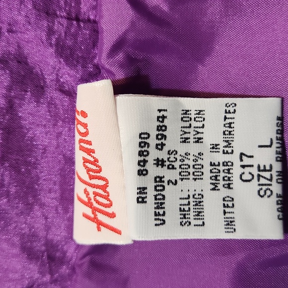 Haband Purple and Teal Bomber Jacket Windbreaker Tracksuit - Picture 6 of 7